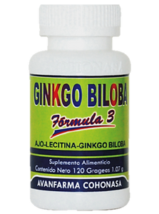 GINKGO BILOBA FÓRMULA 3