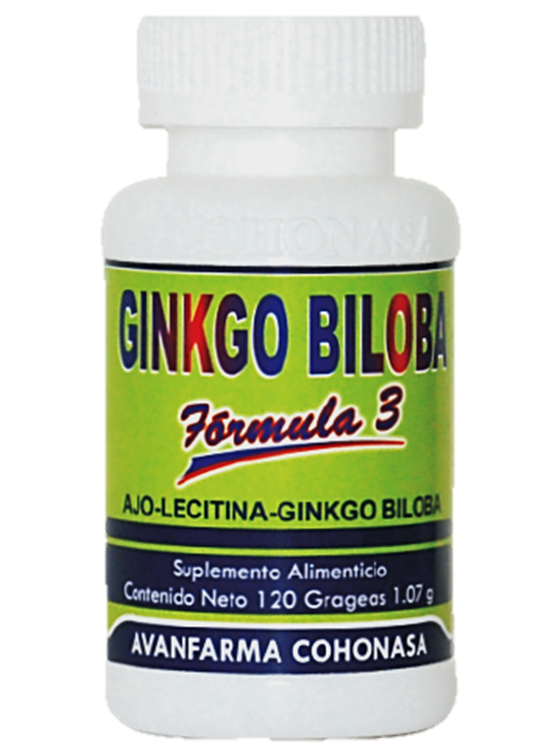 GINKGO BILOBA FÓRMULA 3